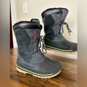 Kids | K-Swiss Tech Faux Fur Lined Insulated Waterpoof Winter Snow Boots | Sz 12